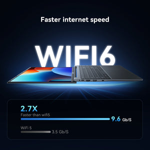 WVX 16 Inch Laptop [Win 11 / MS Office 2019 ] PC Notebook / Intel Celeron N100  Memory DDR4, 16GB,512GB /SSD 指纹解锁，立体扬声器