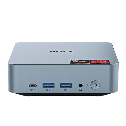 WVX mini PC AMD R5 6600H DDR5 32GB/1TB SSD 银色 支持VASA