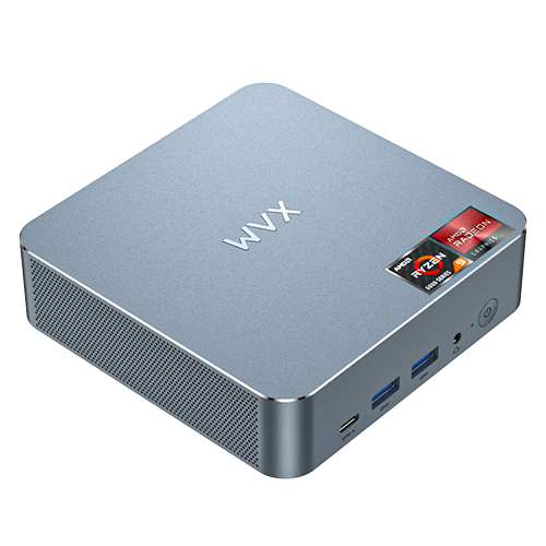 WVX mini PC AMD R5 6600H DDR5 32GB/1TB SSD 银色 支持VASA
